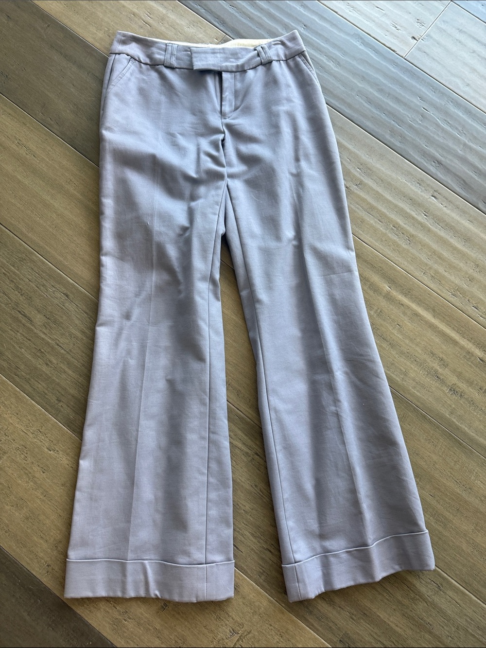 Banana Republic Light Gray Wide Leg Dress Pants, size 28